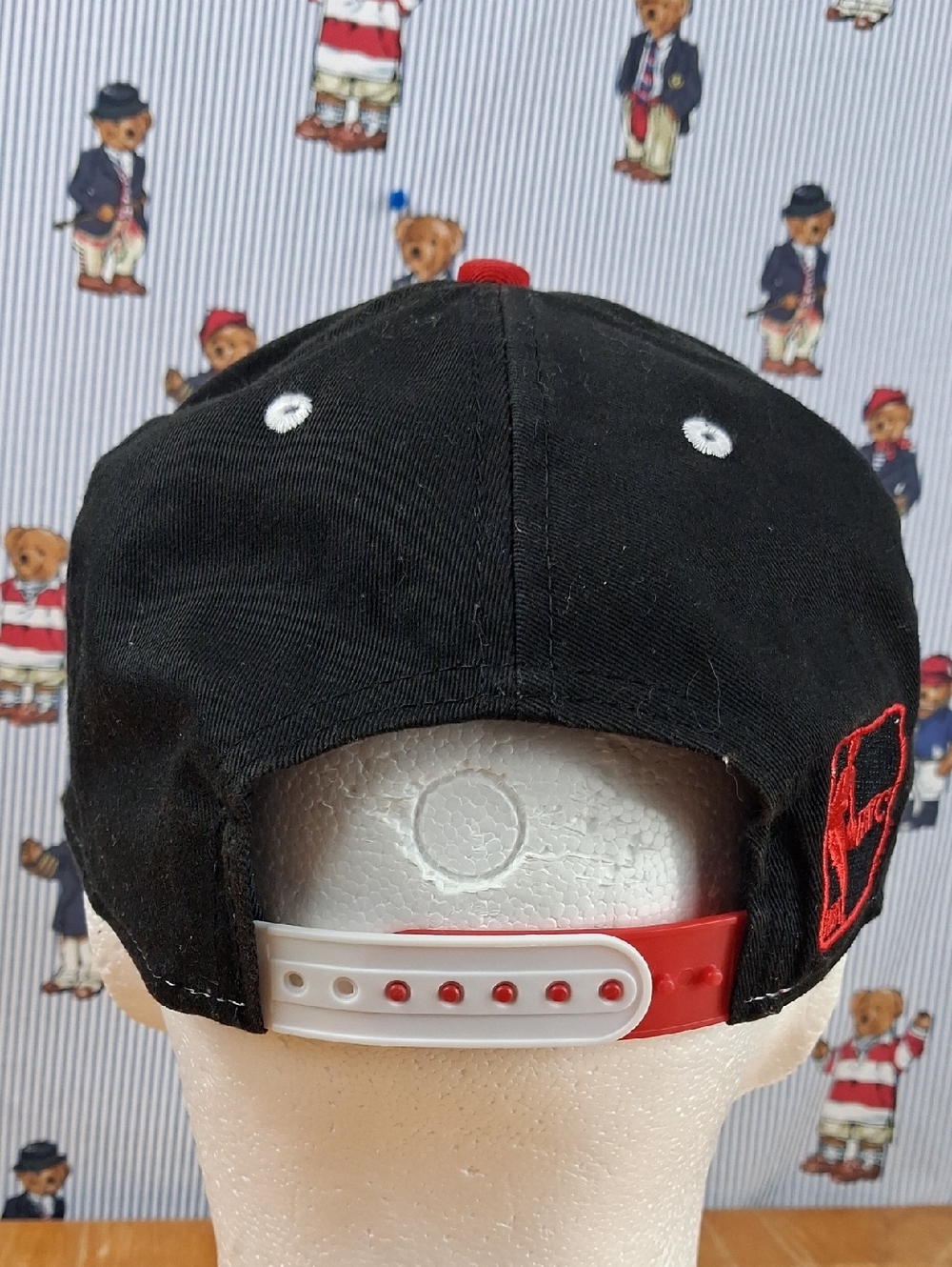 Miami Heat New Era HWC Stitch Spell Out Logo Basketball Black & Red Snapback Hat - Picture 3 of 11